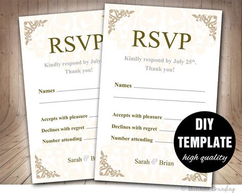 free rsvp templates for microsoft word.